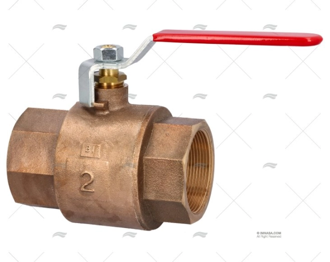 *** *** BRONCE BALL VALVE FULL FLOW  2" GUIDI