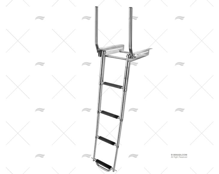 PLATFORM LADDER 4S SS 316 W/HANDRAIL 875 IMNASA