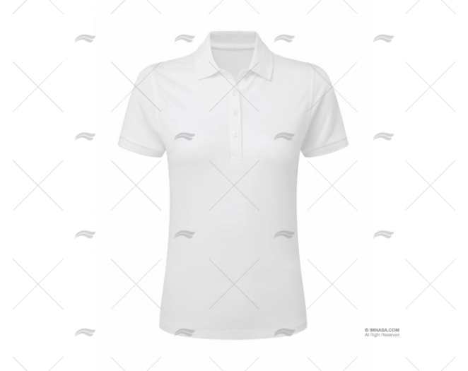 POLO PIQUÊ FEMININO BRANCO XXL