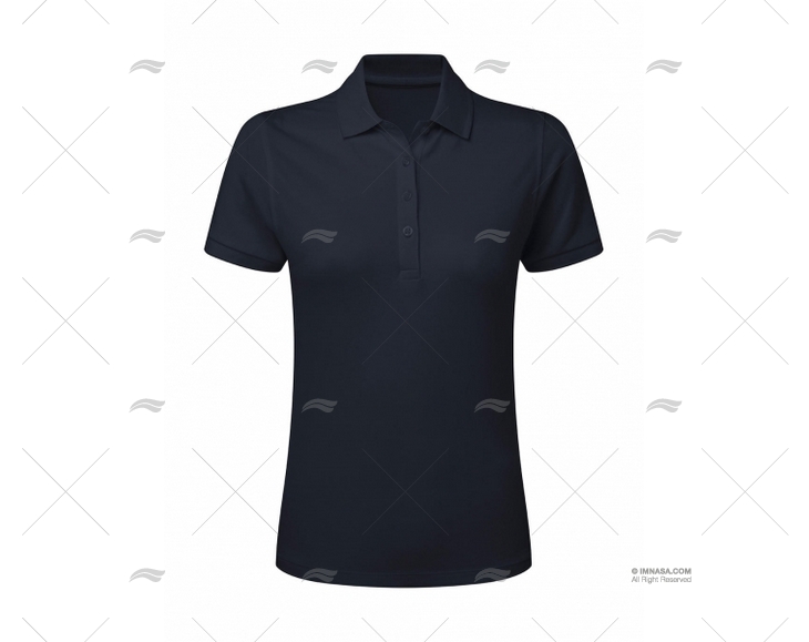 POLO PIQUÉ FEMININO AZUL L