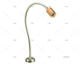 LUZ LEITURA LED LATÃO CROMADO 8-30V TUBO