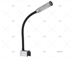 SPOT LETTURA NERA USB A/C LED 10-30V