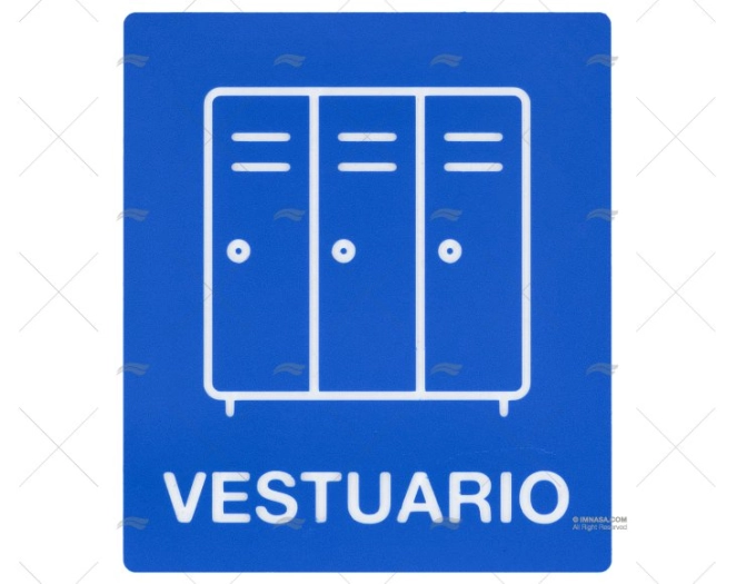 SINAL DE VESTIÁRIO ARMÁRIOS E LETRAS IMNASA