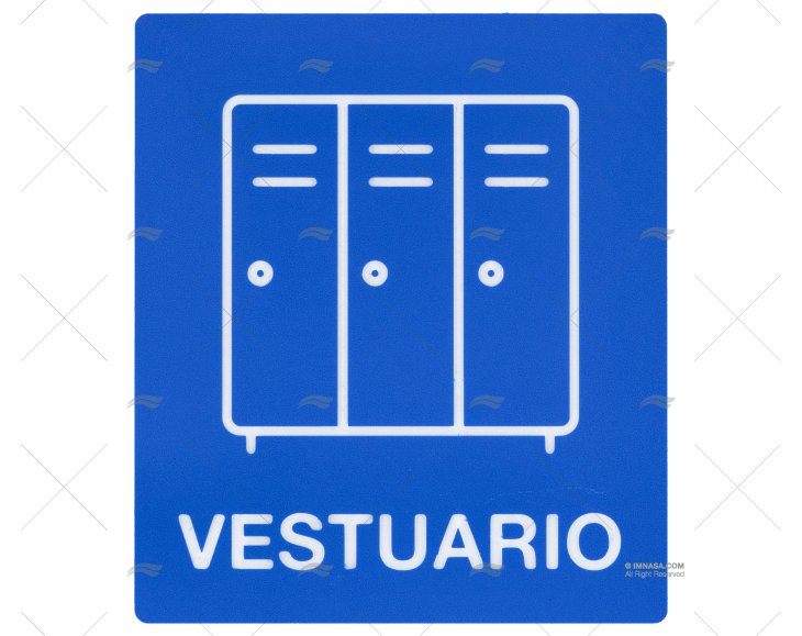 SINAL DE VESTIÁRIO ARMÁRIOS E LETRAS IMNASA