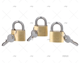 LUCCHETTO 30mm OTTONE K3Ud.