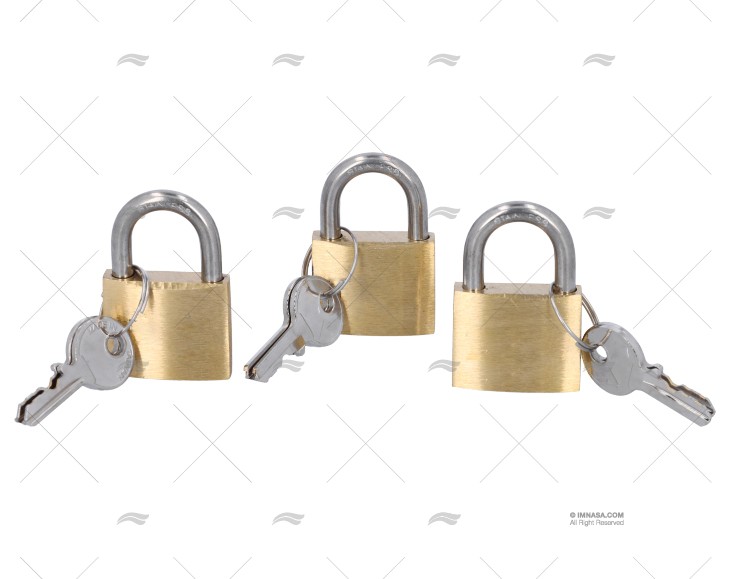 LUCCHETTO 30mm OTTONE K3Ud.