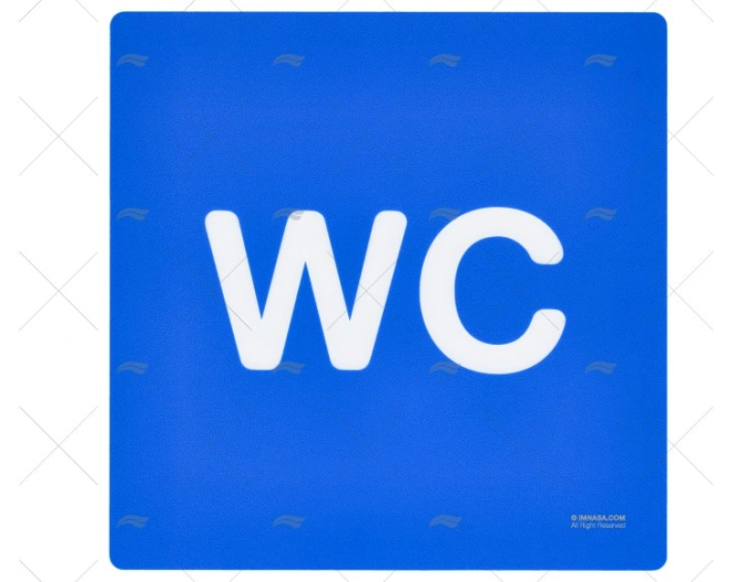 SINAL DE WC COM LETRAS IMNASA