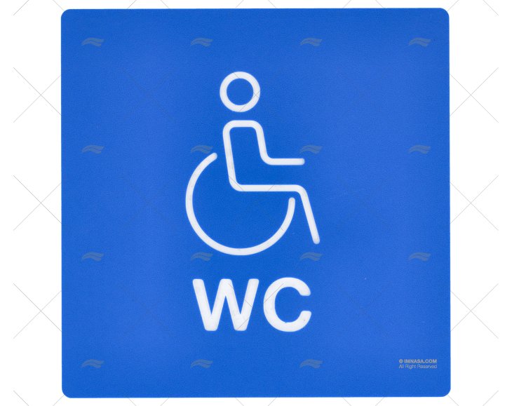 SINAL DE WC PARA PESSOAS COM MOBILIDADE REDUZIDA IMNASA