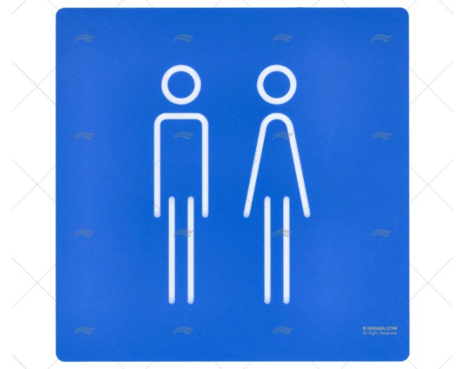 SINAL DE WC PARA HOMENS E MULHERES IMNASA