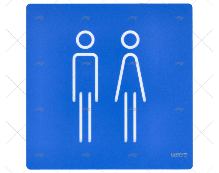 SINAL DE WC PARA HOMENS E MULHERES IMNASA