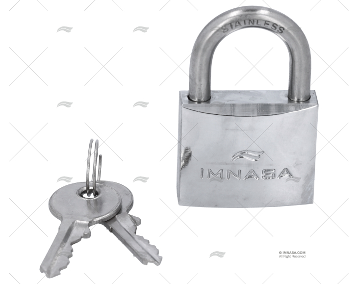 LUCCHETTO 40mm ARCO  20 INOX (1Pz)