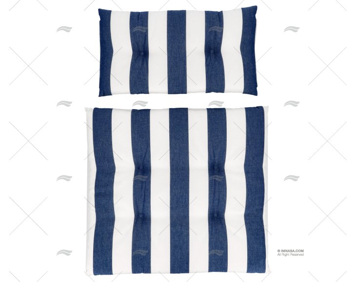 ALMOFADA DELUXE MARINHO-BRANCO ARC MARINE