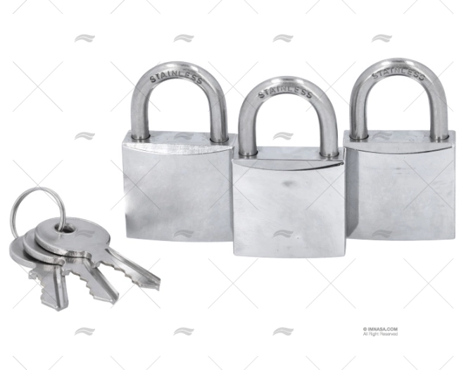 LUCCHETTO 30mm ARCO  15 INOX K3Ud.