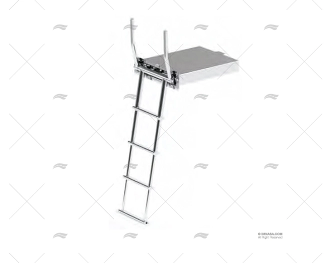 BOX LADDER INOX 316 W/HANDLE 4 STEPS