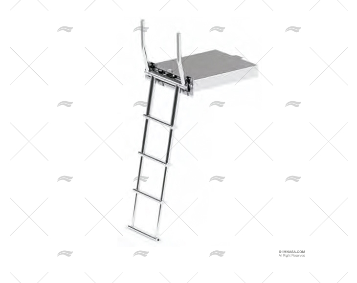SCALA 4 GRADINI CASSETTO MANIGLIE