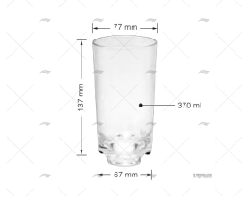 BICCHIERE ACQUA 370ml 4pezzi