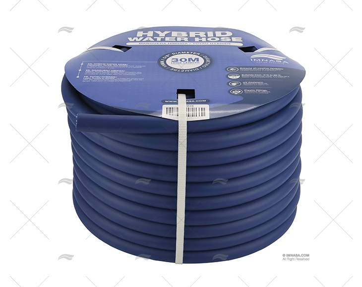 TUBO FLESSIBILE UV  BLU 15mm 30m MOD.MARINAS