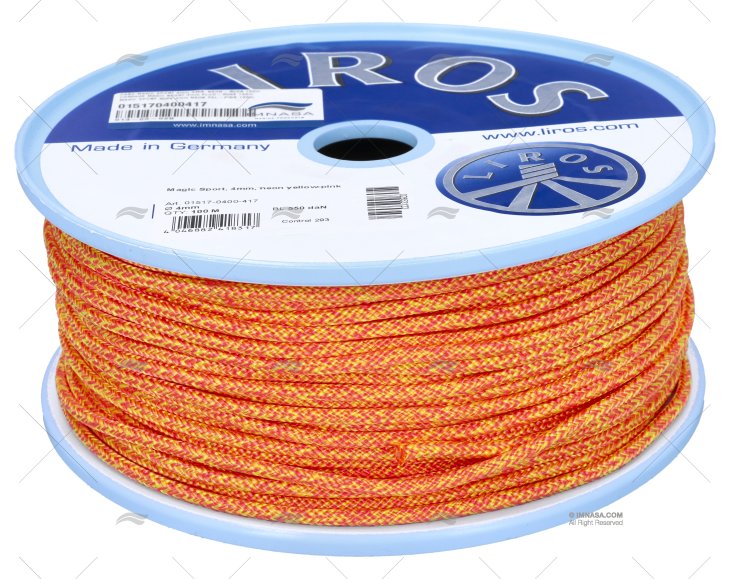 CABO MAGIC SPORT 4mm AMARELO/NEON/ROSA 100m LIROS