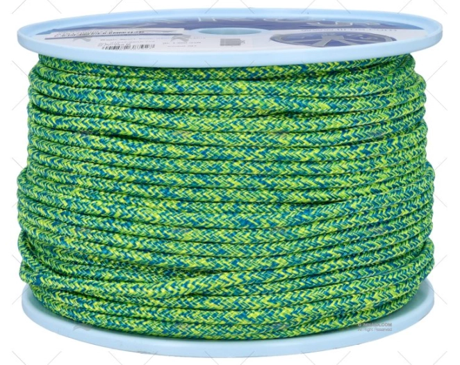 MAGIC SPORT ROPE 5mm NEON YEL-BLUE 100m LIROS