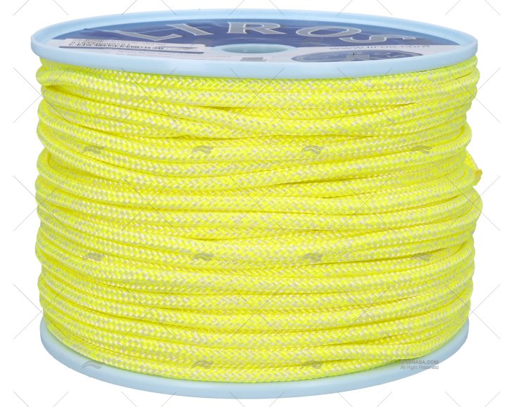 MAGIC SPORT ROPE 6mm NEON YEL-WHITE 100m LIROS