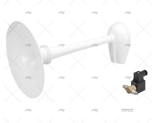 BUZINA 24V ACÚSTICA P/COMPRESSOR BRANCO MOLDURA