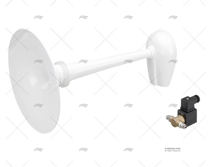 BUZINA 24V ACÚSTICA P/COMPRESSOR BRANCO MOLDURA