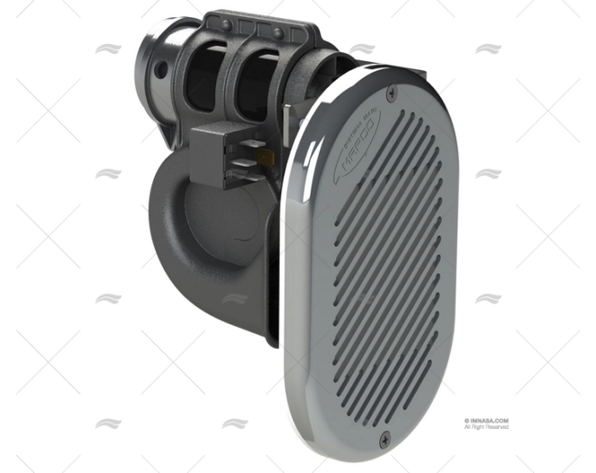 BOCCOLA  HURRICANE 24V PNEUMATICO CROMATA CORNICE