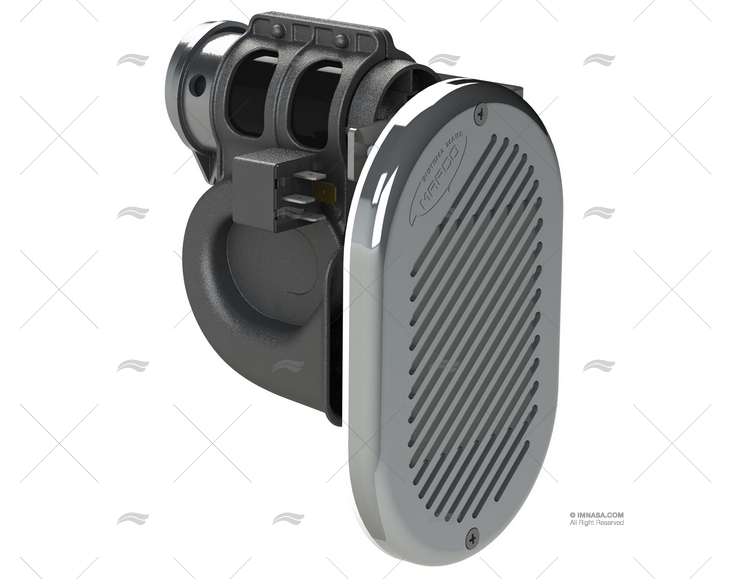BOCCOLA  HURRICANE 24V PNEUMATICO CROMATA CORNICE