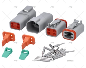 CONNETTORE MASCHIO & FEMMINA DT 4 POLI IP67 (