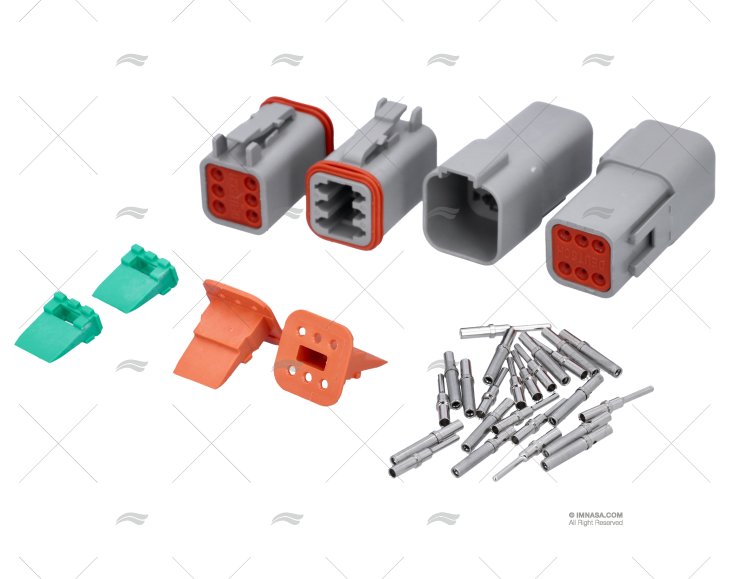 CONNETTORE MASCHIO & FEMMINA DT 6 POLI IP67 (
