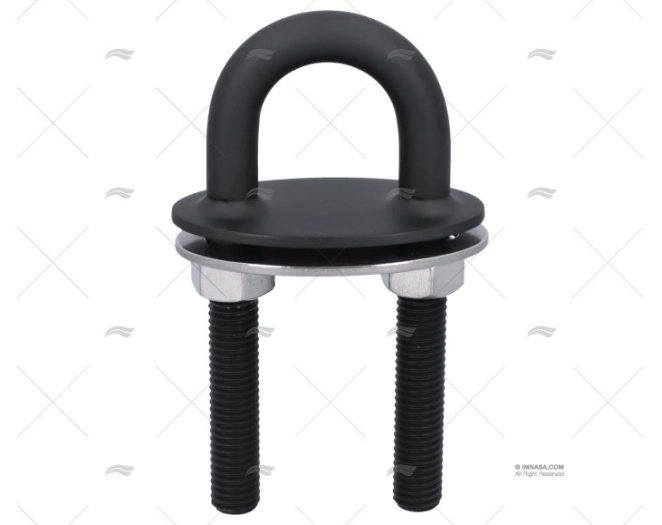 STERN EYE HD BLACK 12.7mm SS 316 MARINE TOWN