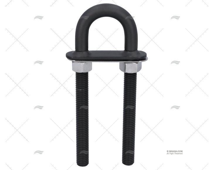 CANCAO DELUXE NERO LARGO 12mm INOX 316 MARINE TOWN