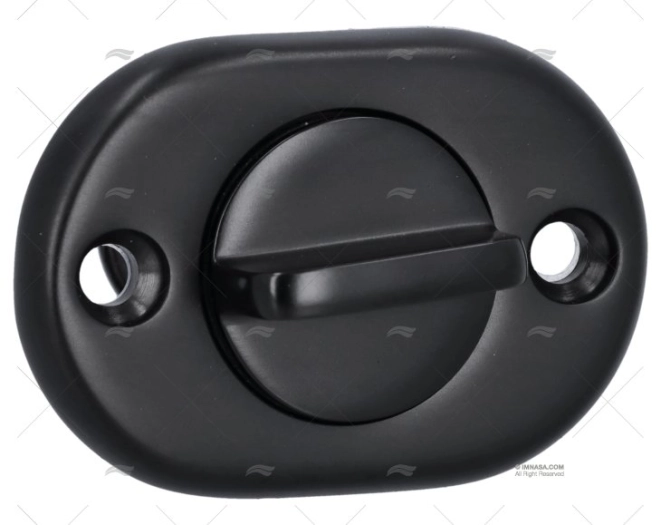TAMPÃO OVAL PRETO 55mm INOX 316 MARINE TOWN