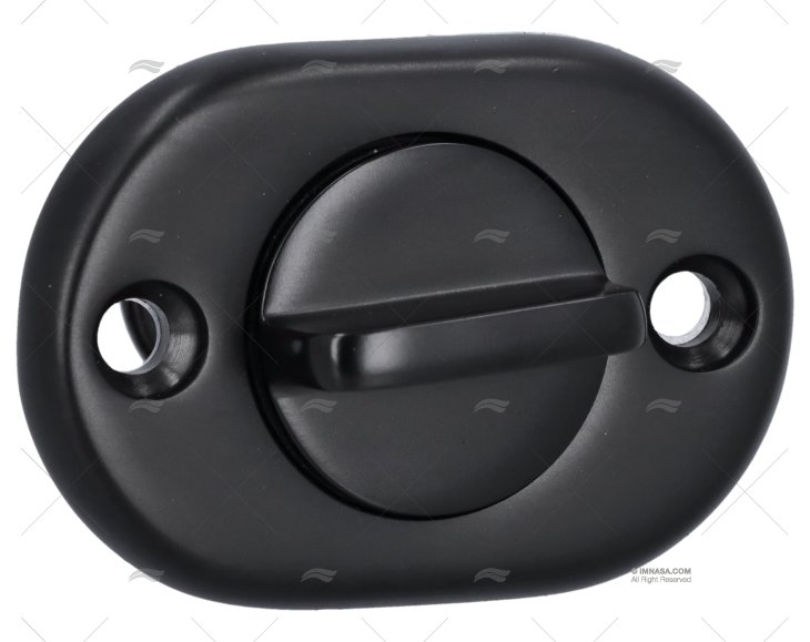 TAPPO OVALE NERO 55mm INOX 316 MARINE TOWN