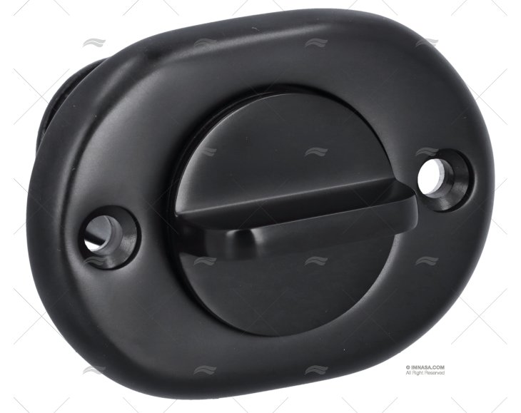 OVAL DRAIN PLUG BLACK 64mm SS 316 MARINE TOWN
