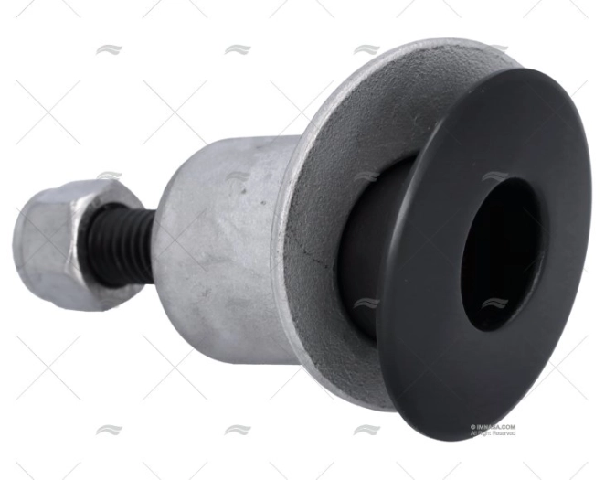 SUPPORTO ALBERO C/FILETTATURA NERO 58mm INOX MARINE TOWN