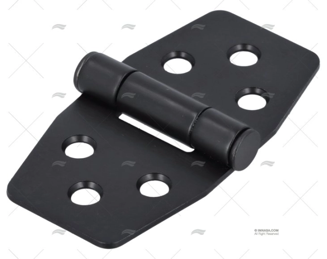 CERNIERA A FRIZIONE NERA 40x76.2mm INOX MARINE TOWN