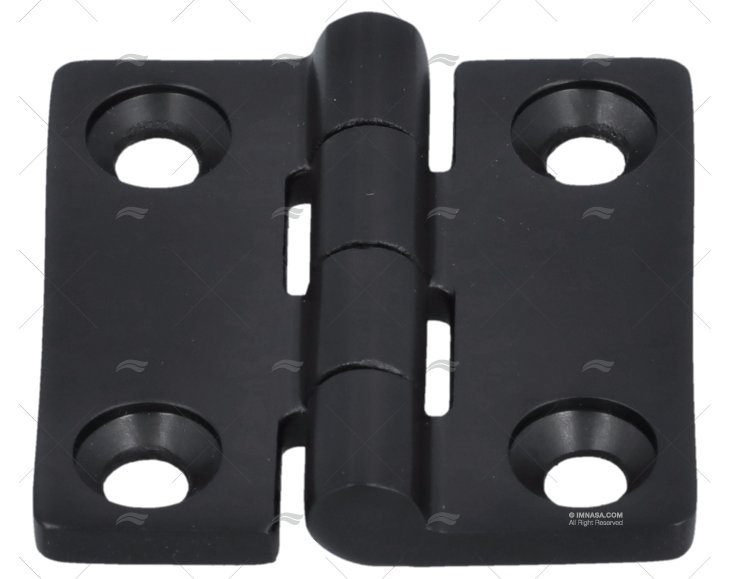 HINGE BLACK 37.5x37mm SS 316 MARINE TOWN