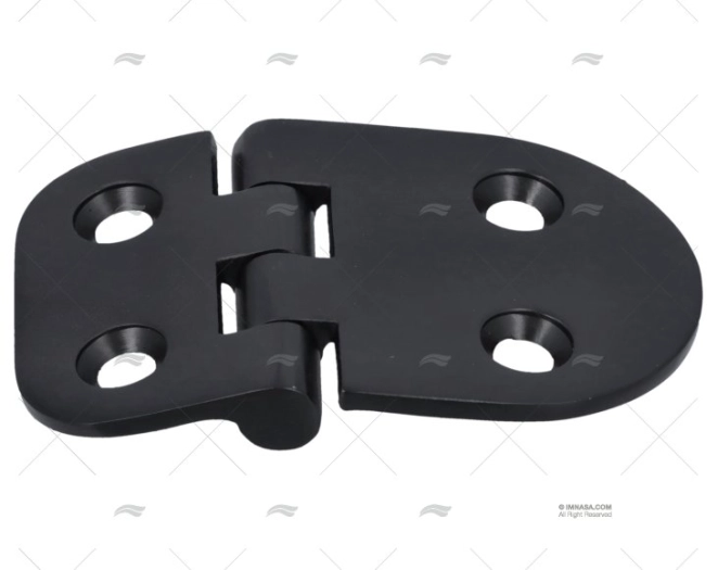 HINGE BLACK 38x60mm SS 316 MARINE TOWN