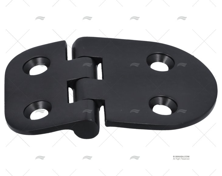 HINGE BLACK 38x60mm SS 316 MARINE TOWN