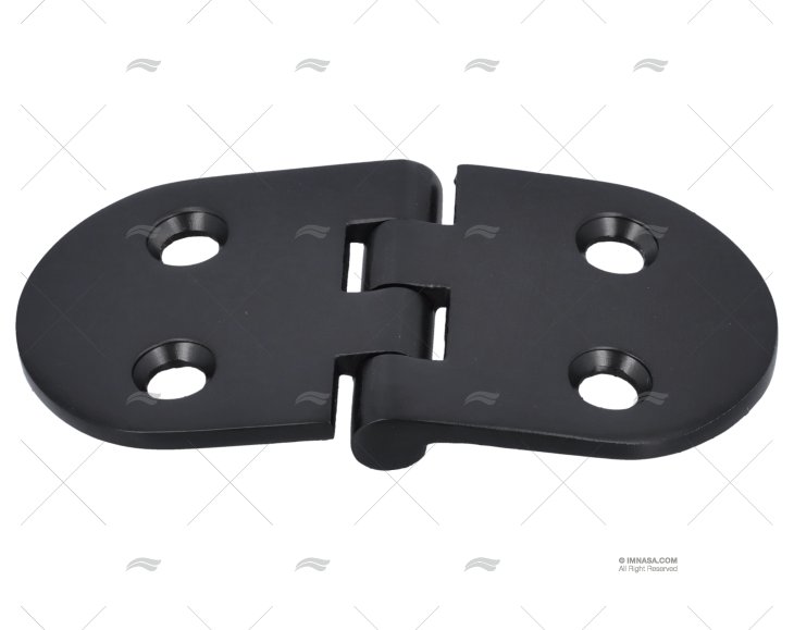 HINGE BLACK 38.6x75mm SS 316 MARINE TOWN