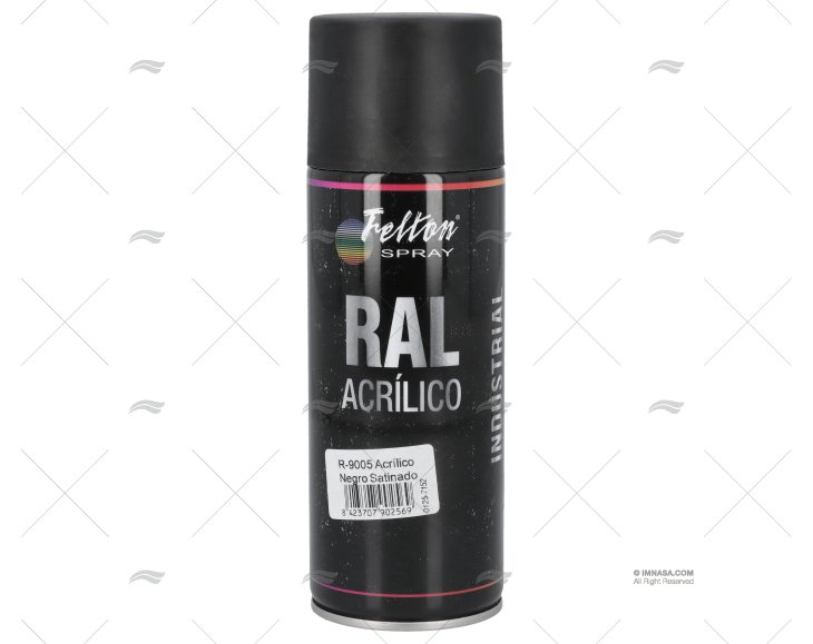 PINTURA NEGRA SATIN   9005   SPRAY 400ml