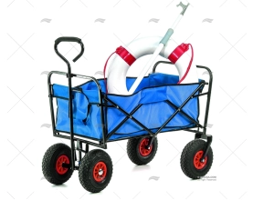 CARRINHO DOBRÁVEL AZUL 116x54x90Cm IMNASA