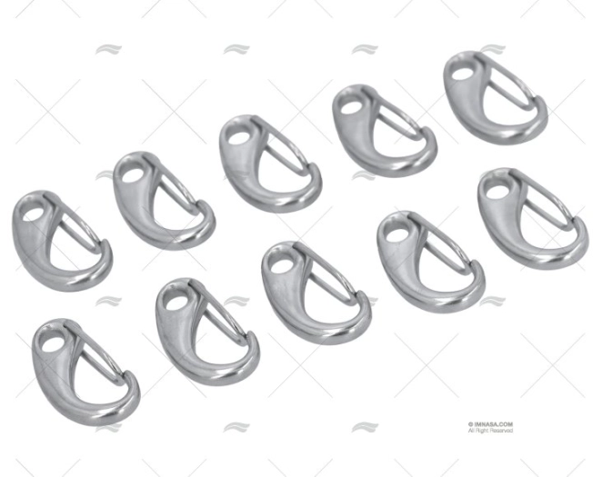 MOSCHETTONE INOX 316 30mm (10u)