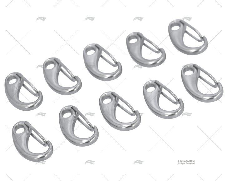 MOSCHETTONE INOX 316 30mm (10u)