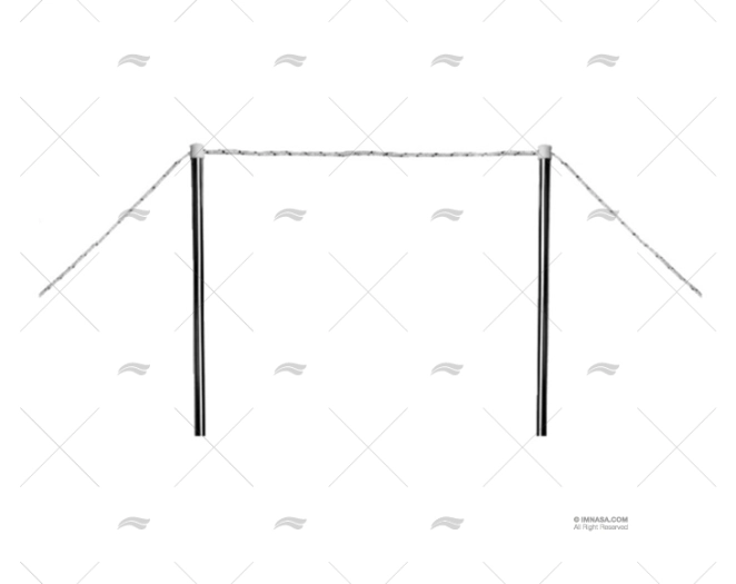 CANDELIERI (COPPIA) INOX PASSERELLA