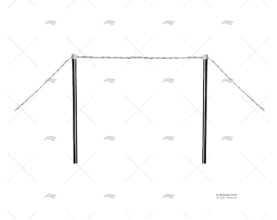 CANDELIERI (COPPIA) INOX PASSERELLA