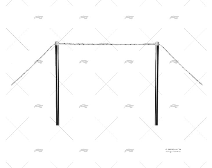 CANDELIERI (COPPIA) INOX PASSERELLA
