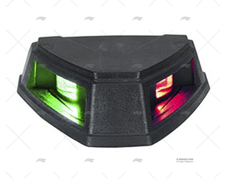 LUZ BICOLOR HORIZ. TRIANG. NERO LED C5 PERKO