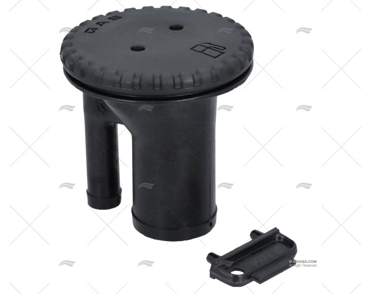 TAPPO CARBURANTE 1-1/2" DRITTO NERO PERKO
